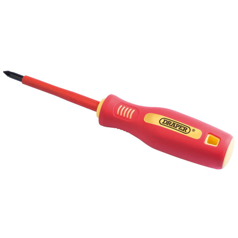 Draper Fully Insulated Soft Grip Cross Slot Screwdriver, No.1 x 80mm DRA-46528