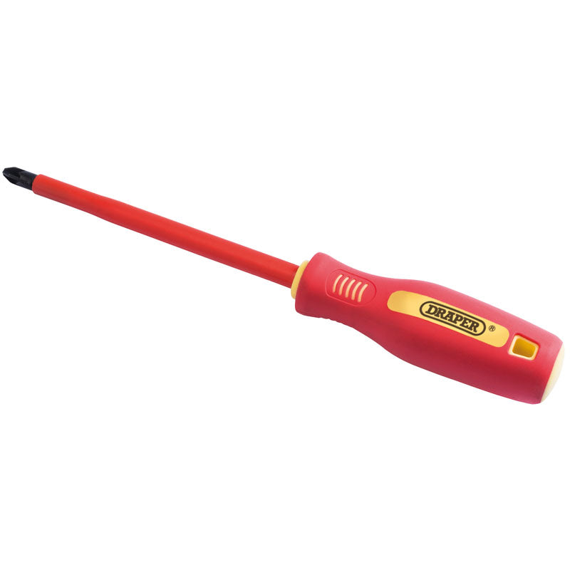 Draper Fully Insulated Soft Grip PZ TYPE Screwdriver, No.3 x 250mm (sold loose) DRA-46538