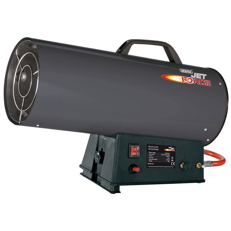 Draper Jet Force Propane Space Heater, 136,000 BTU/40 kW DRA-47105