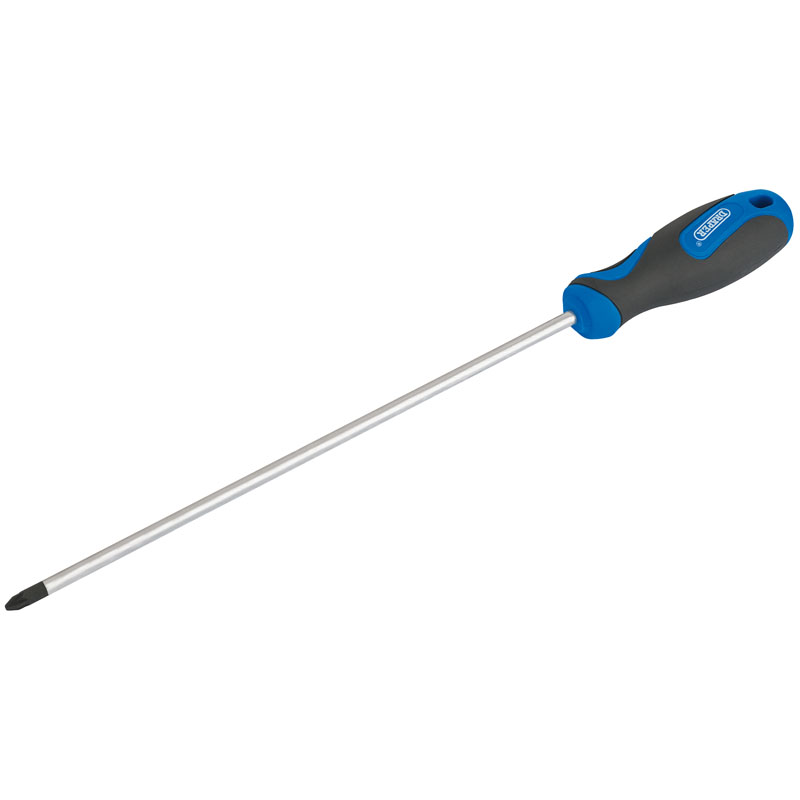 Draper Soft Grip PZ TYPE Screwdriver, No.2 x 250mm DRA-48930