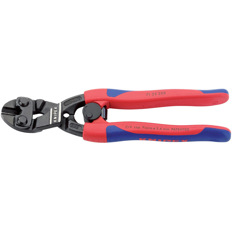 Knipex Cobolt® ; 71 22 200SB Compact 20° Angled Head Bolt Cutters with Sprung Handles, 200mm DRA-49189