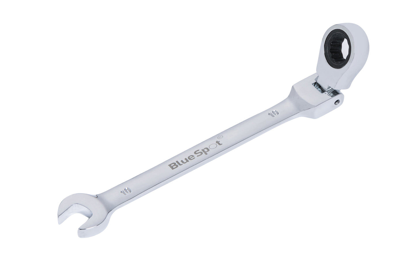 BlueSpot 10mm Chrome Vanadium Ratchet Spanner Flexible Head (180°) 05102