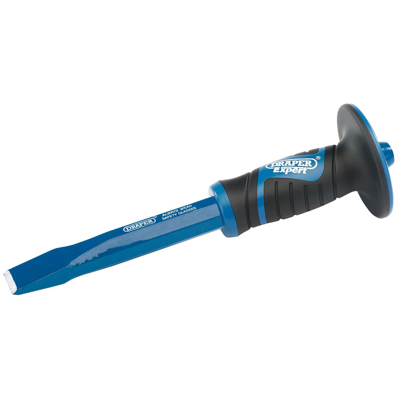 Draper Hexagonal Shank Cold Chisel with Soft Grip Hand Guard, 25 x 250mm DRA-51051