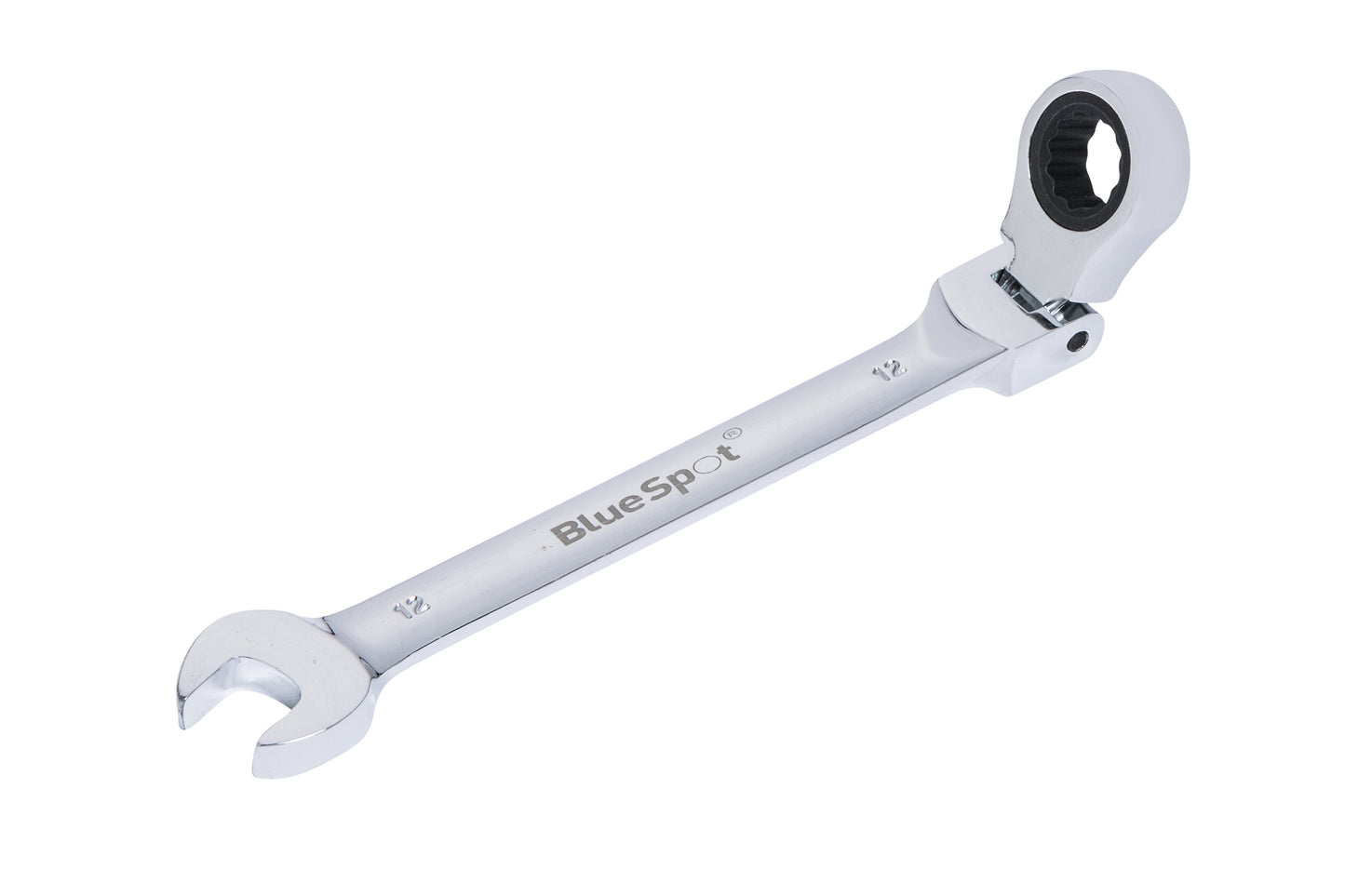 BlueSpot 12mm Chrome Vanadium Ratchet Spanner Flexible Head (180°) 05105