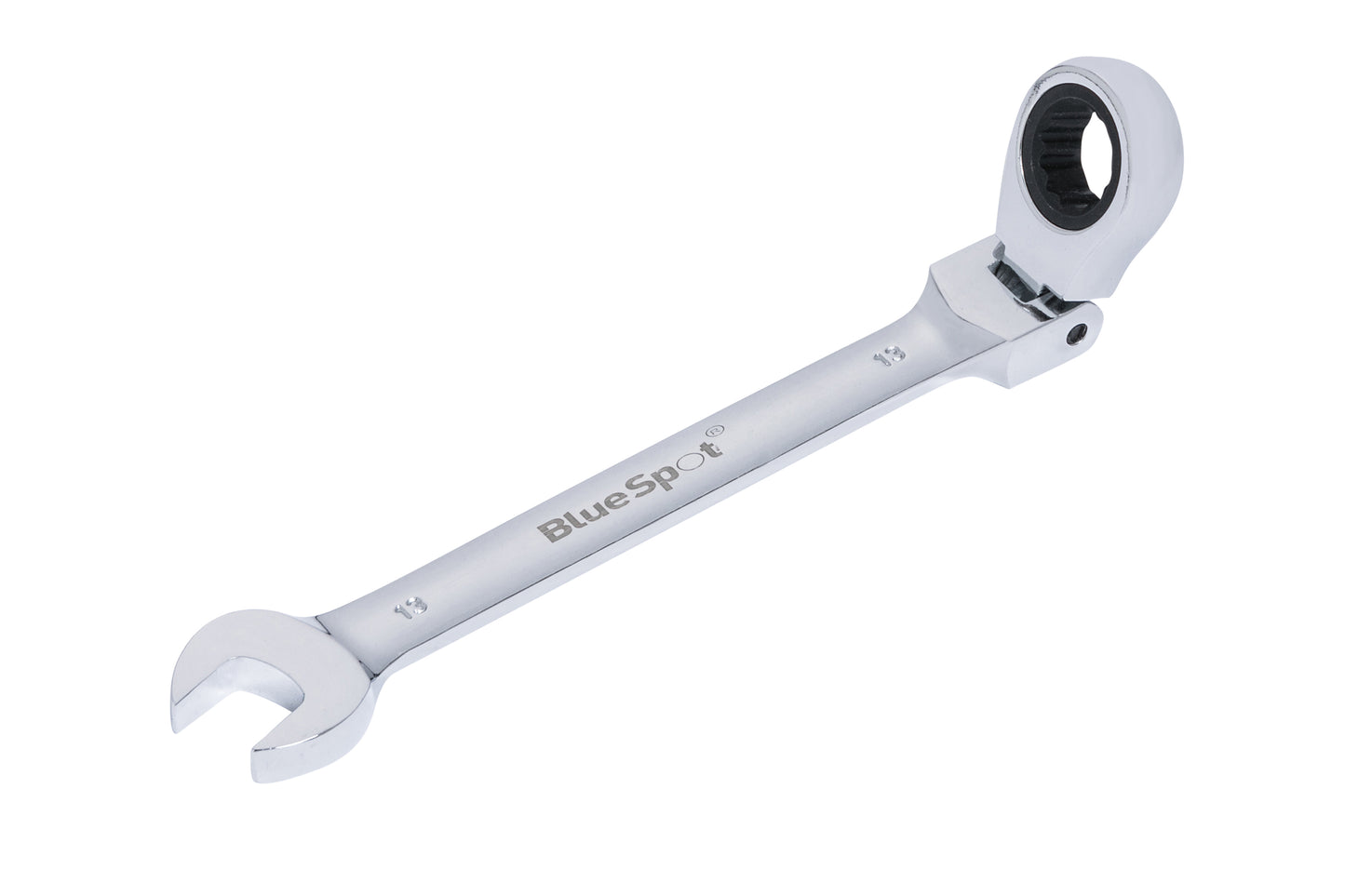 BlueSpot 13mm Chrome Vanadium Ratchet Spanner Flexible Head (180°) 05107