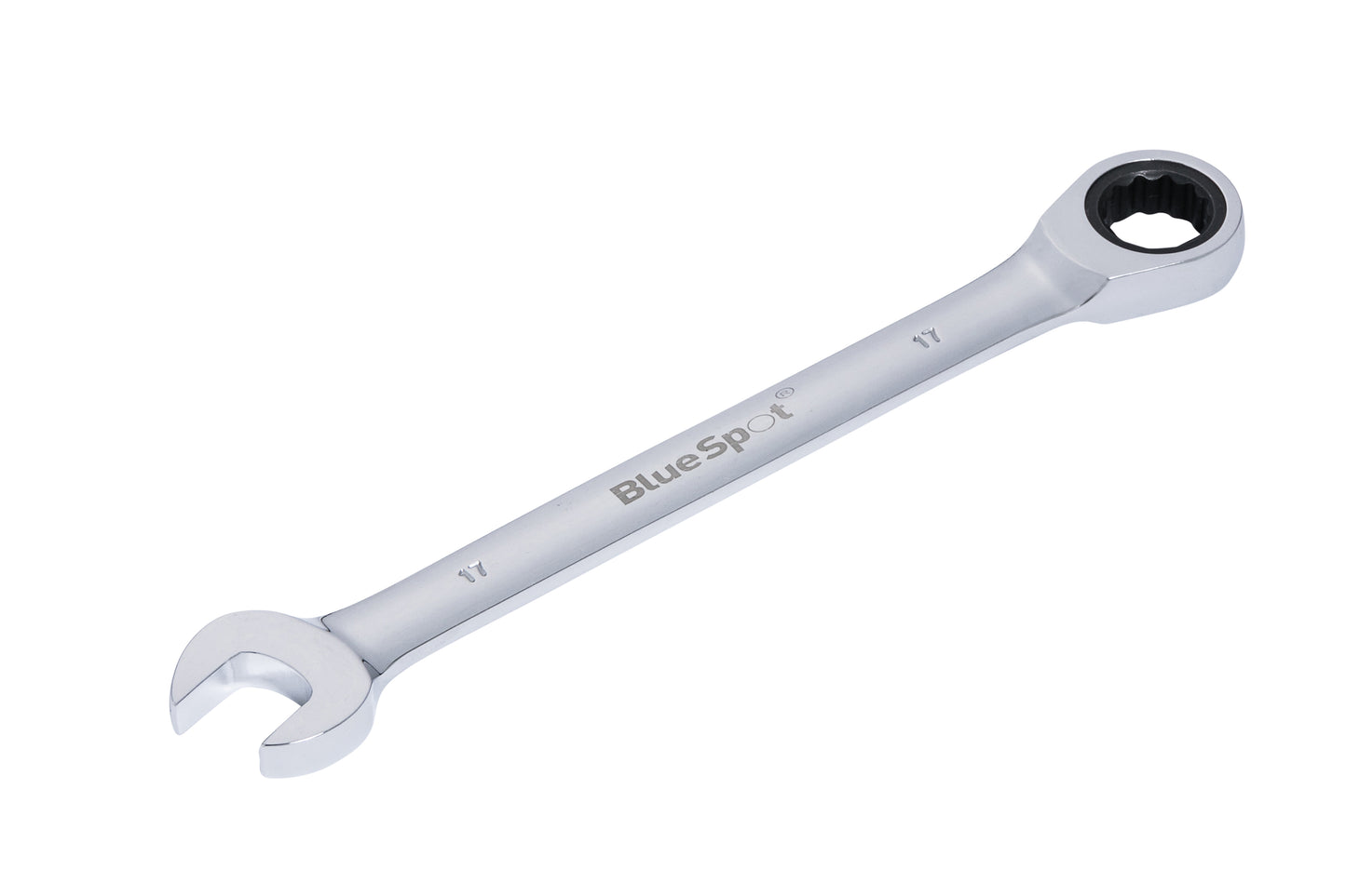 BlueSpot 17mm Chrome Vanadium Ratchet Spanner Fixed Head 05112