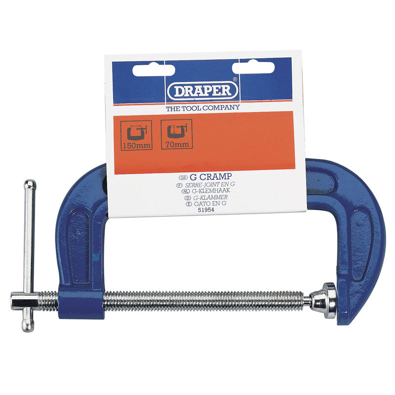 Draper C Clamp, 150 x 70mm (Display Packed) DRA-51954