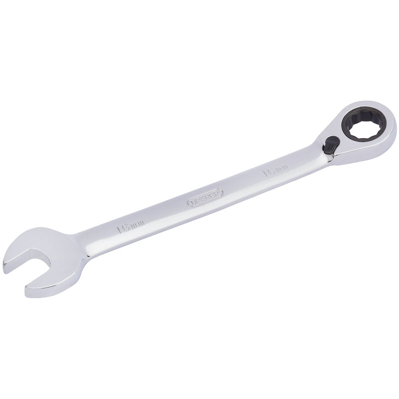 Draper HI-TORQ® ; Metric Reversible Ratcheting Combination Spanner, 16mm DRA-52004