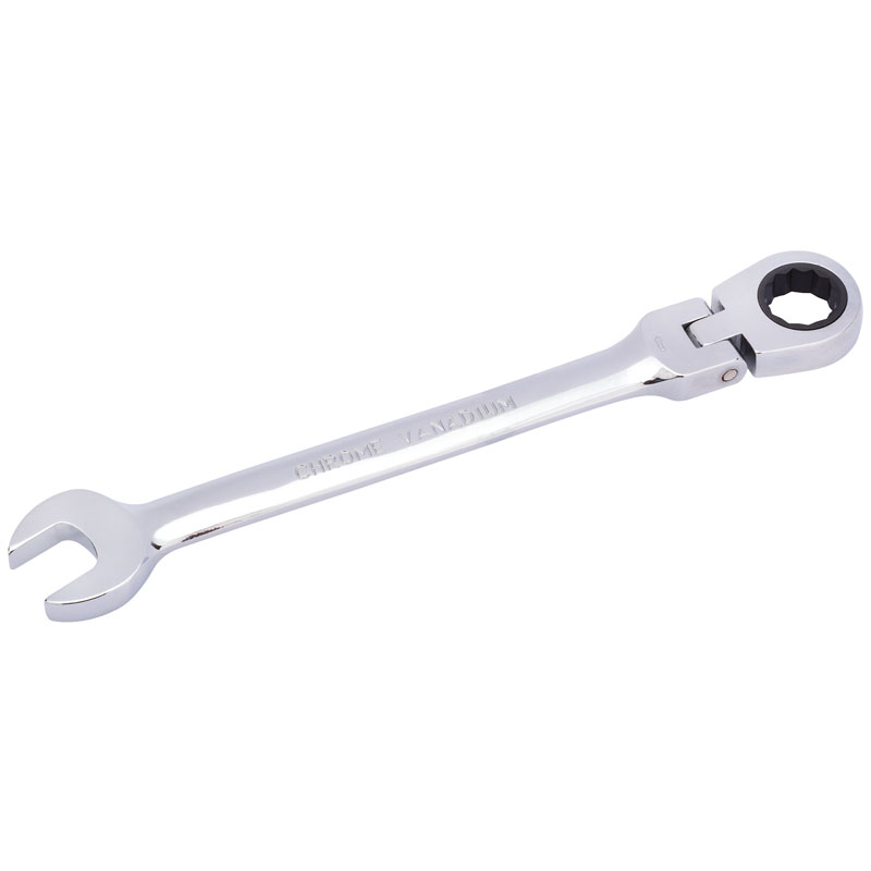 Draper HI-TORQ® ; Metric Flexible Head Ratcheting Combination Spanner, 15mm DRA-52017