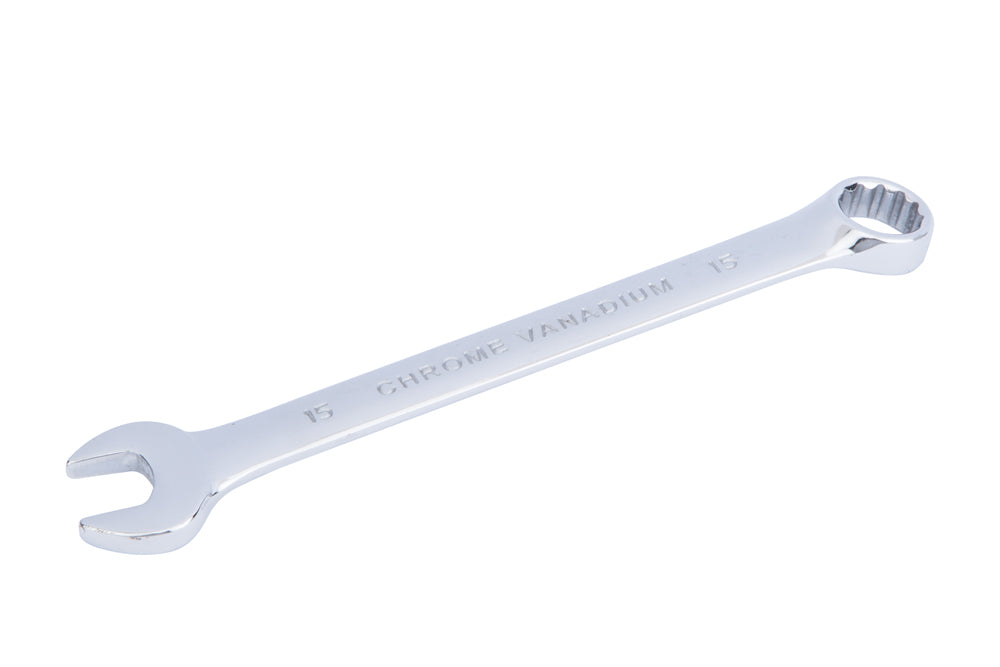 BlueSpot 15mm Fully Polished Chrome Vanadium Spanner 05218