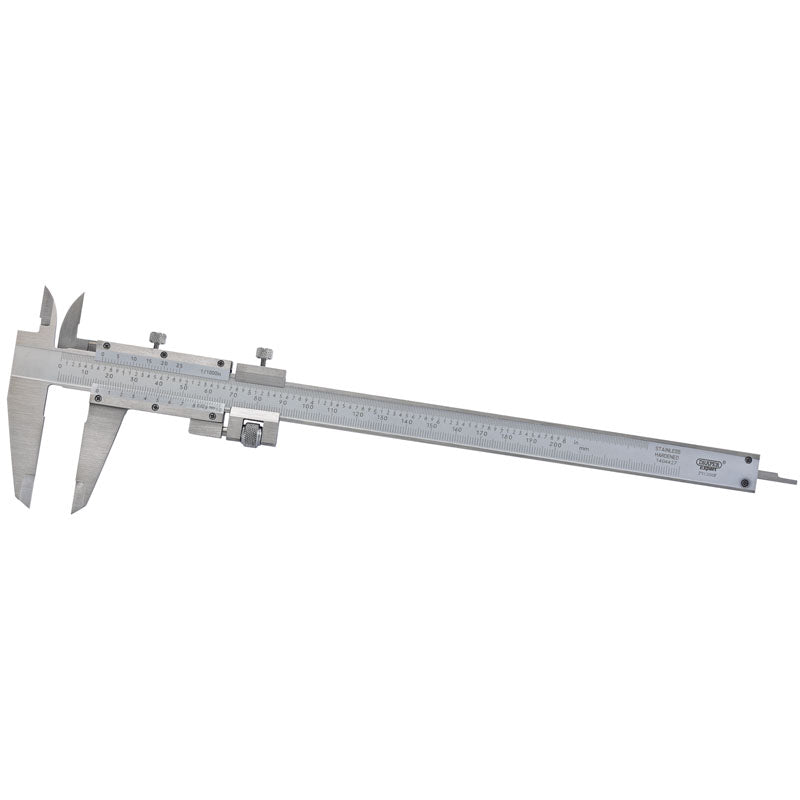 Draper Vernier Caliper with Fine Adjustment, 0 - 200mm or 8" DRA-52379