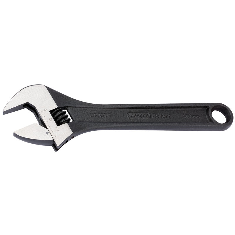 Draper Crescent-Type Adjustable Wrench with Phosphate Finish, 200mm DRA-52680