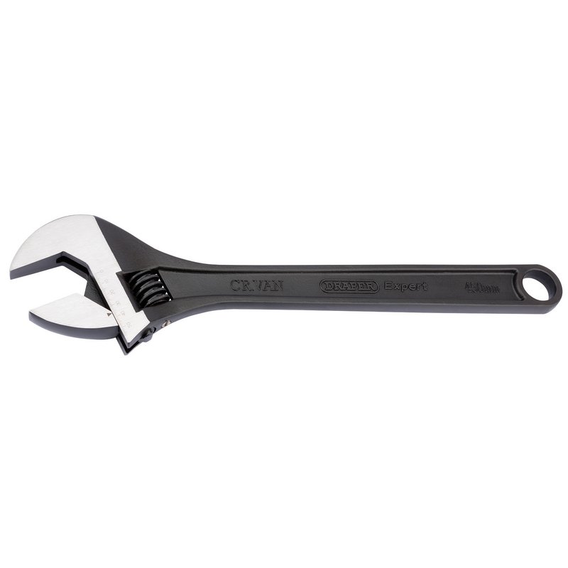 Draper Crescent-Type Adjustable Wrench with Phosphate Finish, 450mm DRA-52684