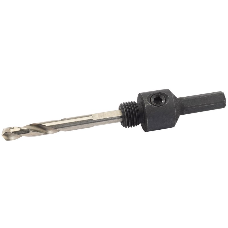 Draper Hex. Shank Holesaw Arbor with HSS Pilot Drill for 14 - 30mm Holesaws, 5/16" Thread DRA-52982
