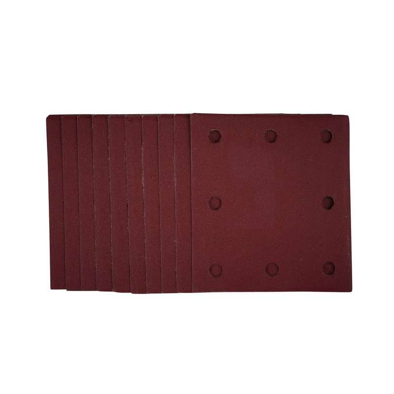 Draper 1/4 Sanding Sheets with Hook and Loop, 115 x 105mm, 240 Grit (Pack of 10) DRA-53118