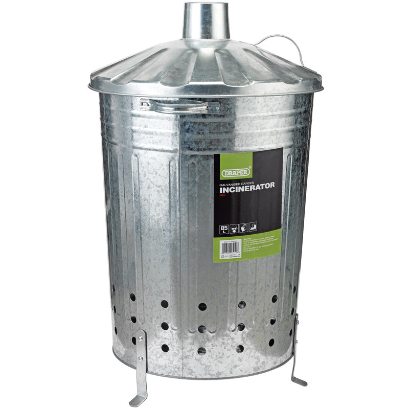 Draper Galvanised Garden Incinerator, 85L DRA-53253