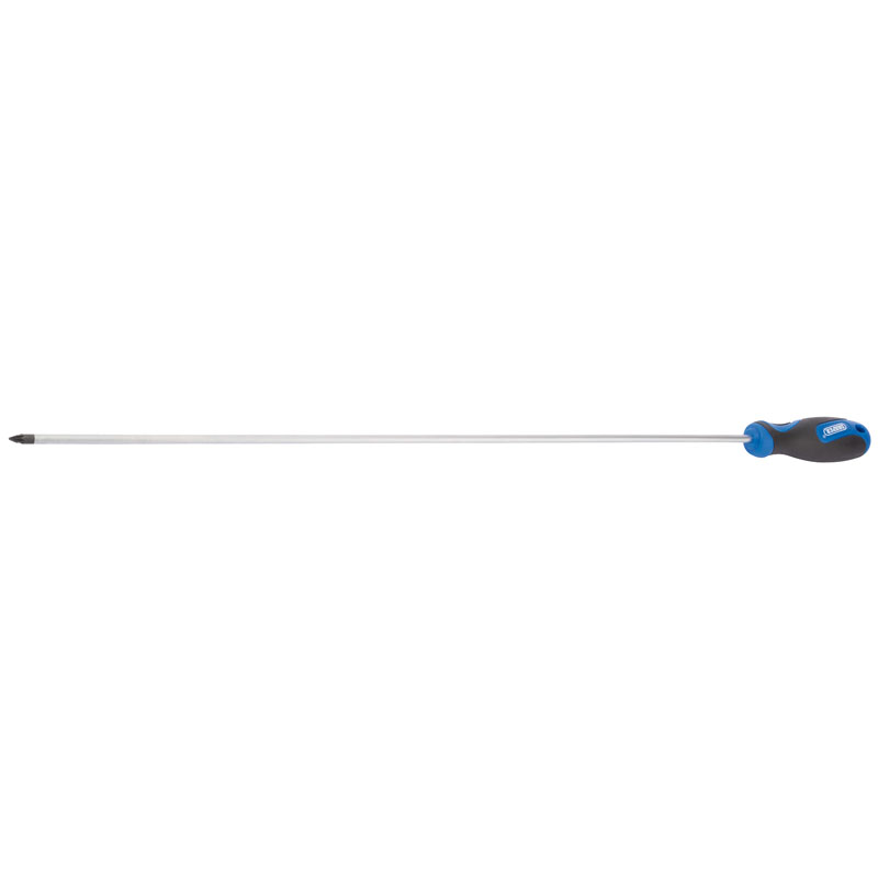 Draper Extra Long Reach Soft Grip PZ Type Screwdriver, No.1 x 450mm DRA-53487