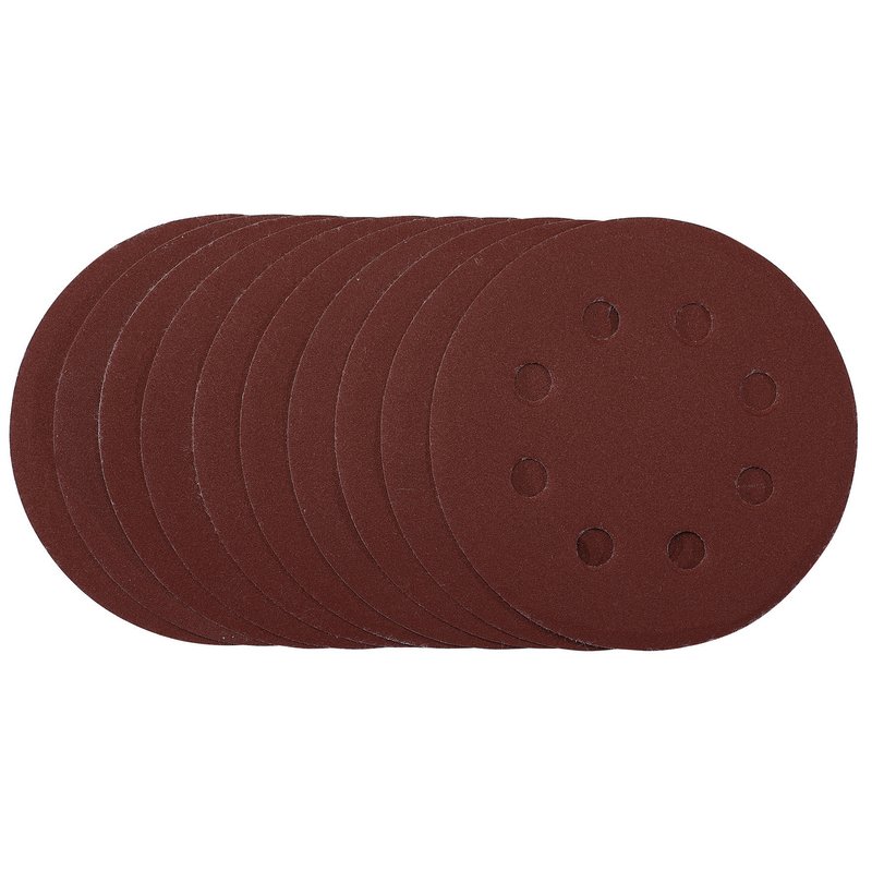 Draper Sanding Discs, 115mm, 240 Grit, Hook & Loop (Pack of 10) DRA-53501