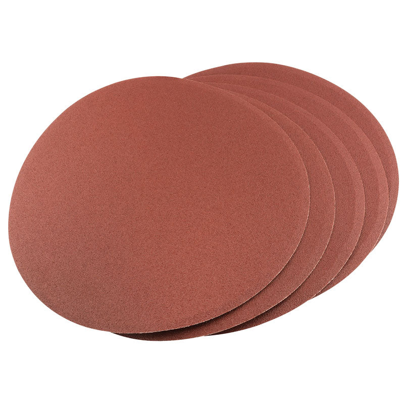 Draper Self-Adhesive Aluminium Oxide Sanding Discs, 200mm, 100 Grit (Pack of 5) DRA-54679