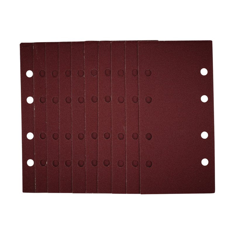 Draper 1/3 Sanding Sheets with Hook and Loop, 93 x 190mm, 120 Grit (Pack of 10) DRA-54869
