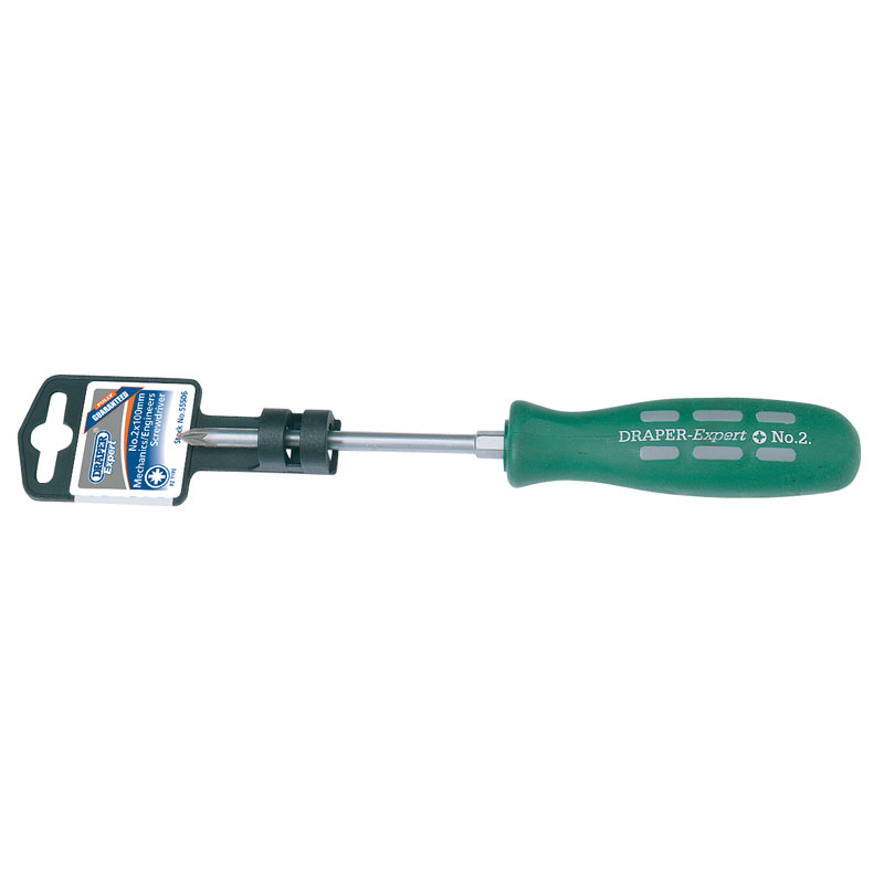 Draper Expert PZ Type Mechanic's Screwdriver, No.2 x 100mm DRA-55506