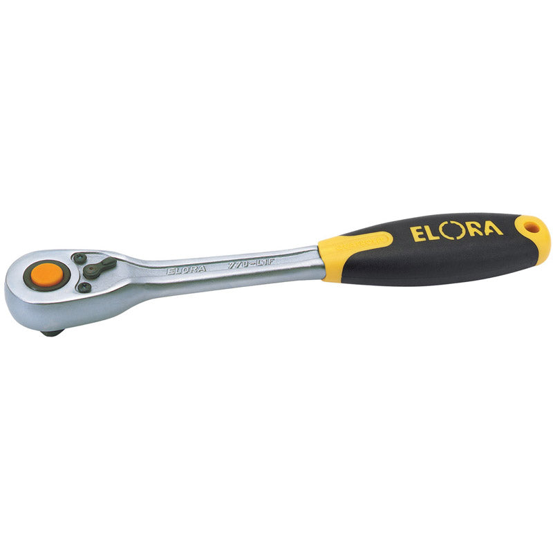 Elora Quick Release Soft Grip Reversible Ratchet, 1/2" Sq. Dr., 270mm DRA-55536