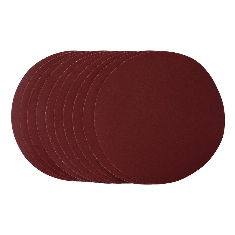 Draper Sanding Discs, 180mm, Hook & Loop, 320 Grit, (Pack of 10) DRA-56371