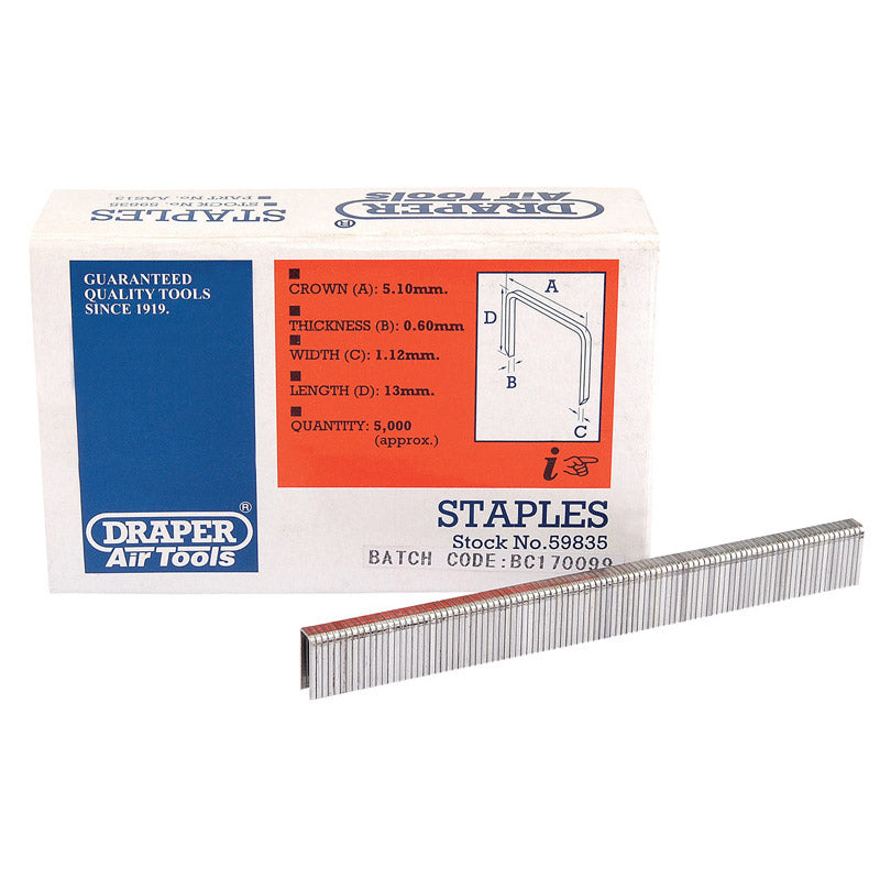 Draper Staples, 13mm (5000) DRA-59835