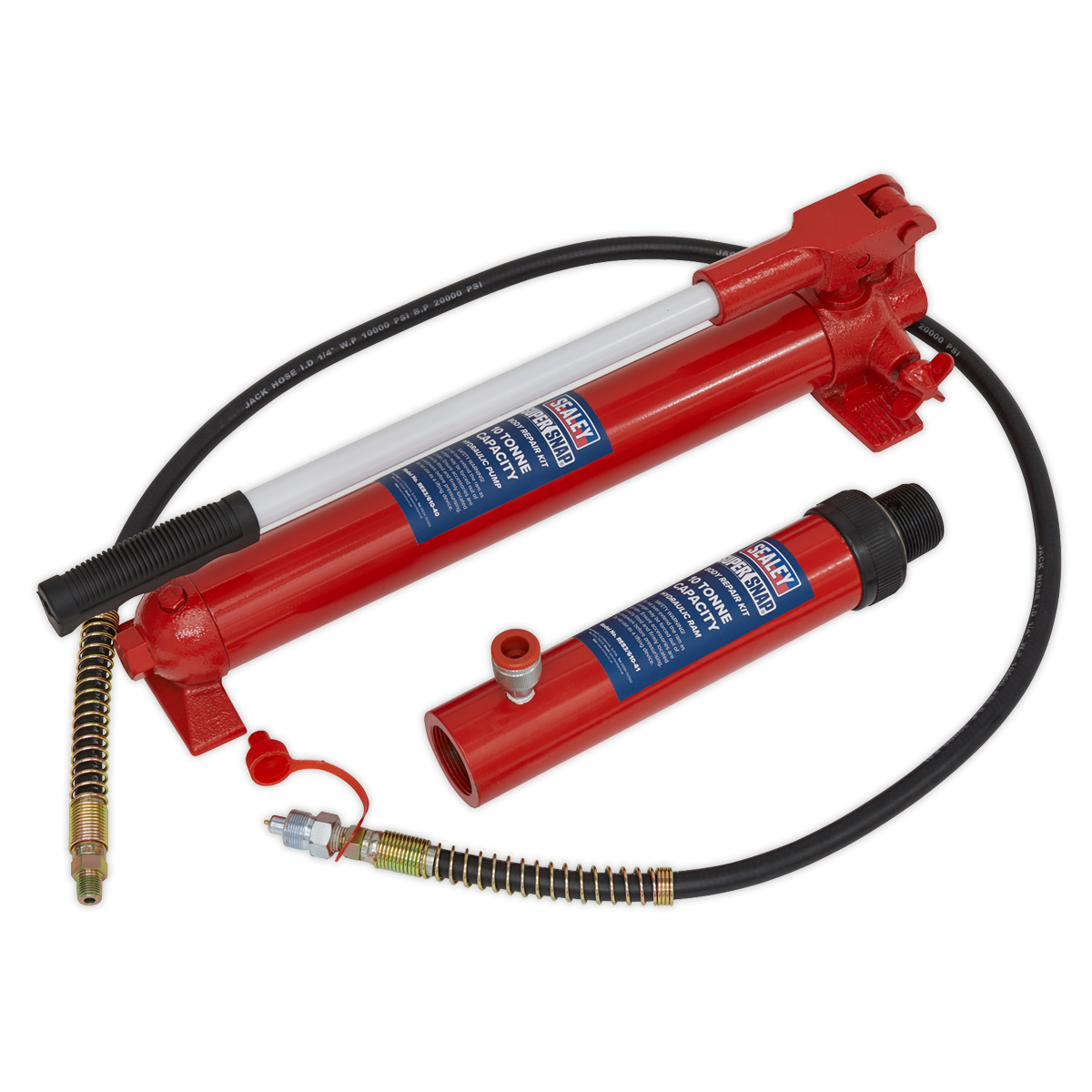 Sealey 10tonne Push Ram with Pump & Hose Assembly 610/45