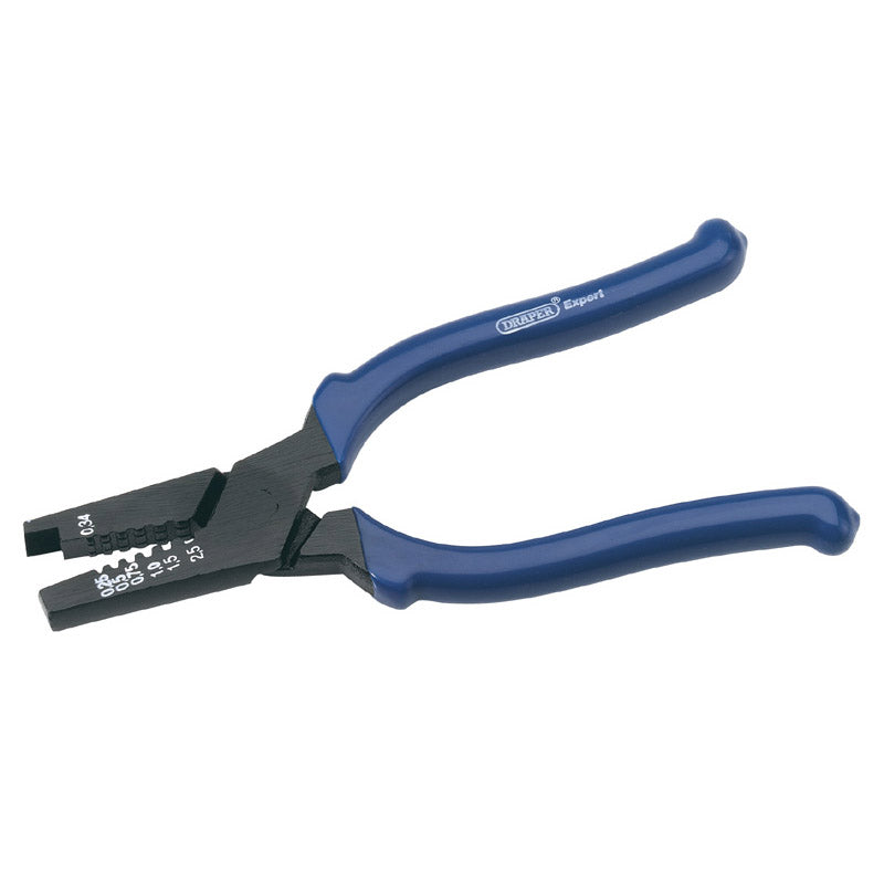 Draper 8 Way Bootlace Terminal Crimping Pliers, 160mm DRA-62324
