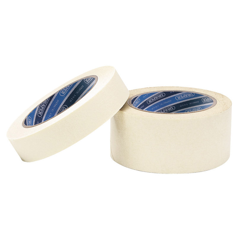 Draper Heavy Duty Masking Tape Roll, 50m x 25mm DRA-63478