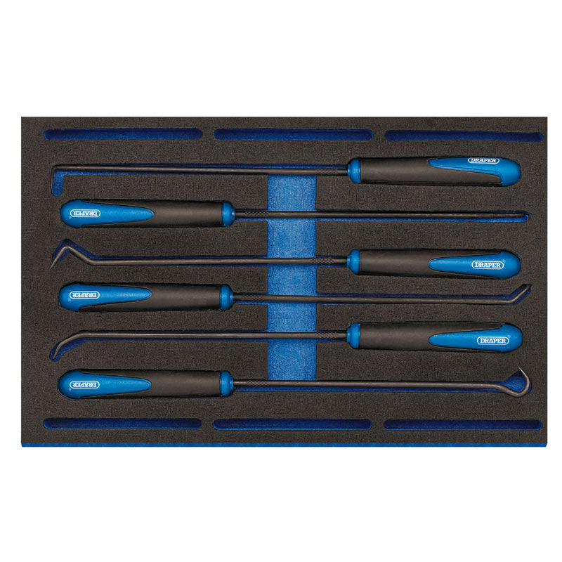 Draper Long Reach Hook and Pick Set in 1/4 Drawer EVA Insert Tray (6 Piece) DRA-63494