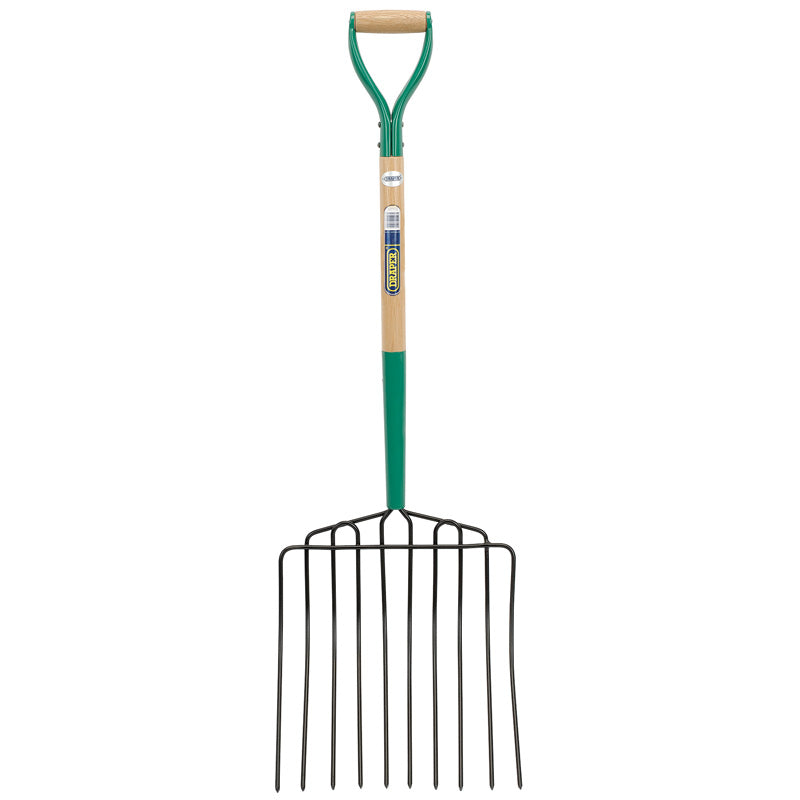 Draper 10 Prong Manure Fork with Wood Shaft and MYD Handle DRA-63578