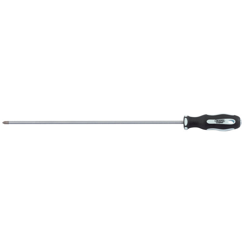 Draper Cross Slot Extra Long Reach Soft Grip Screwdriver, No.2 x 450mm DRA-63594