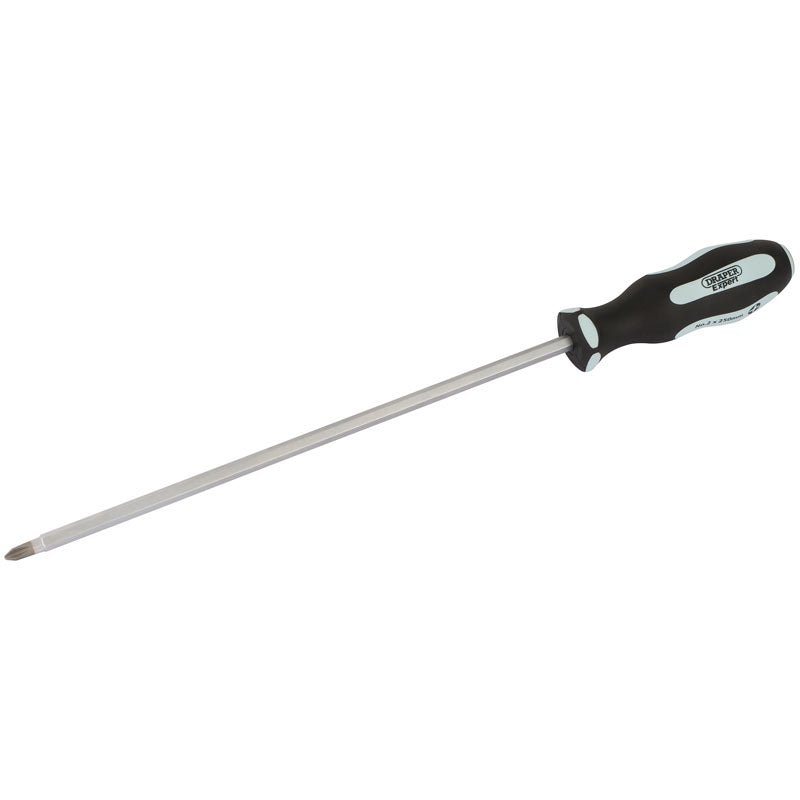 Draper Pound Thru' Cross Slot Soft Grip Screwdriver, No.2 x 250mm DRA-63595