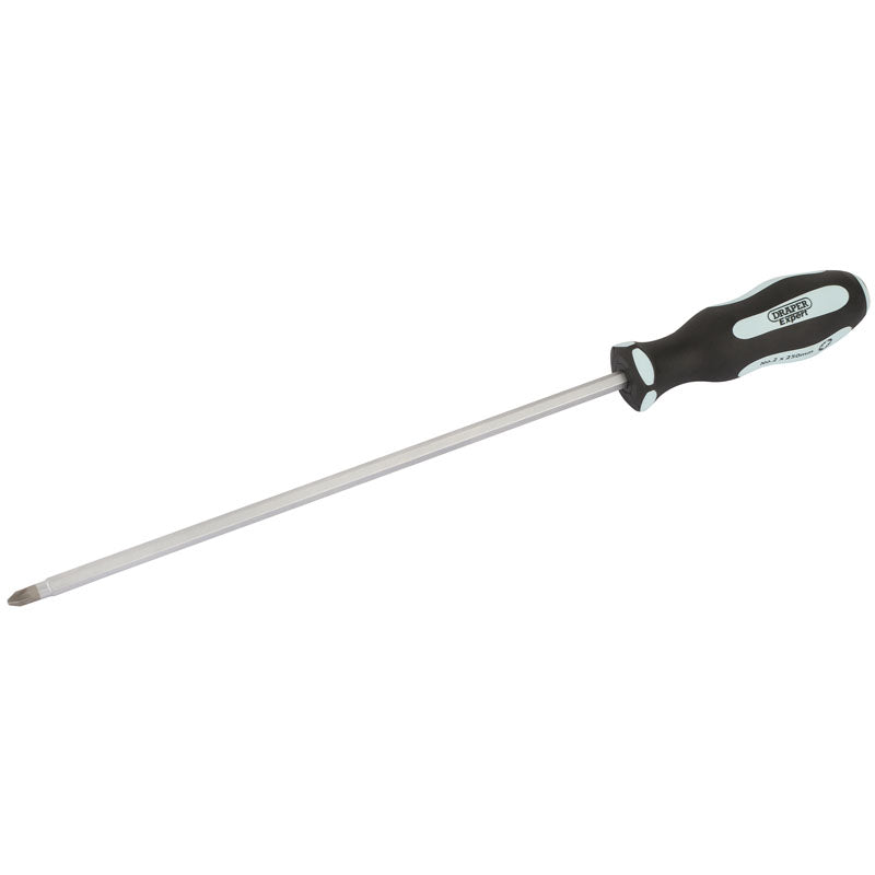Draper Pound Thru' PZ TYPE Soft Grip Screwdriver, No.2 x 250mm DRA-63596