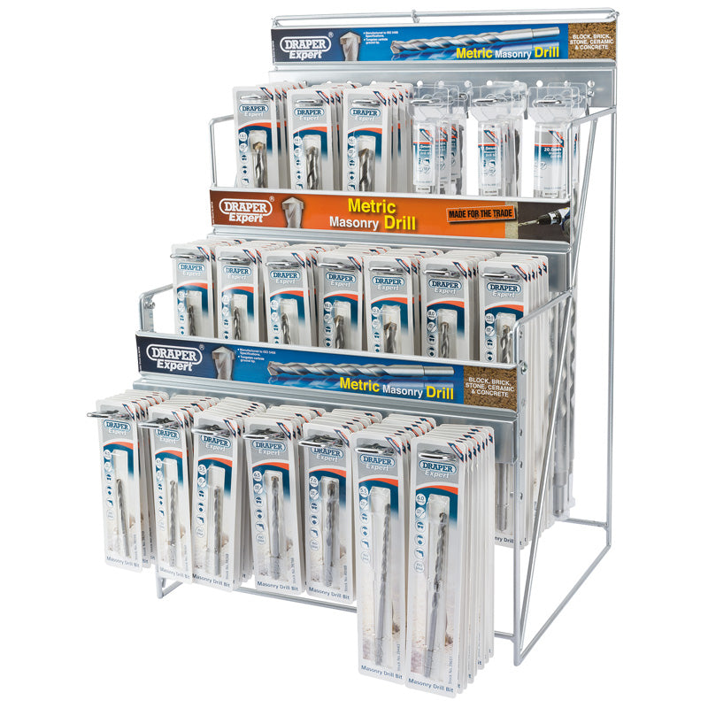 Draper Metric Masonry Drill Bit Merchandiser (130 Piece) DRA-64045