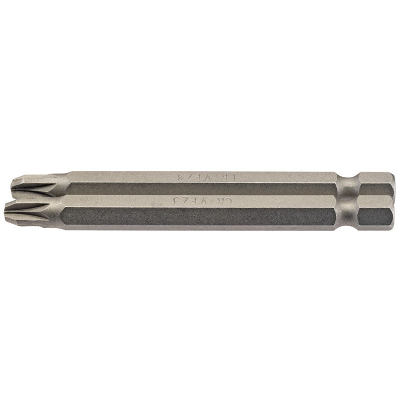 Draper PZ Type Insert Bit, 1/4" Hex, 75mm Long, No.3 (Pack of 2) DRA-64313