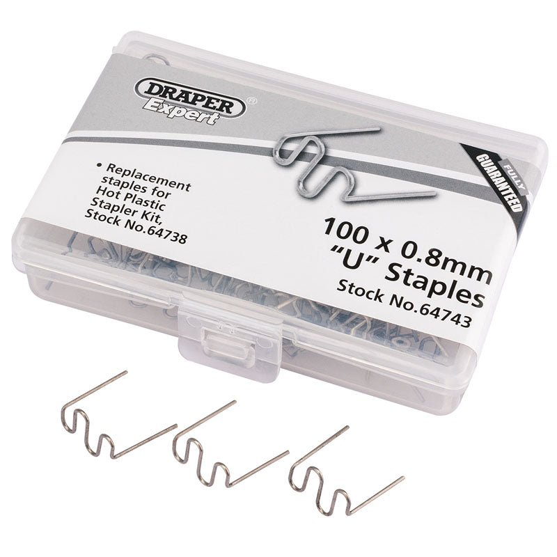Draper 0.8MM U Staples (50) DRA-64743