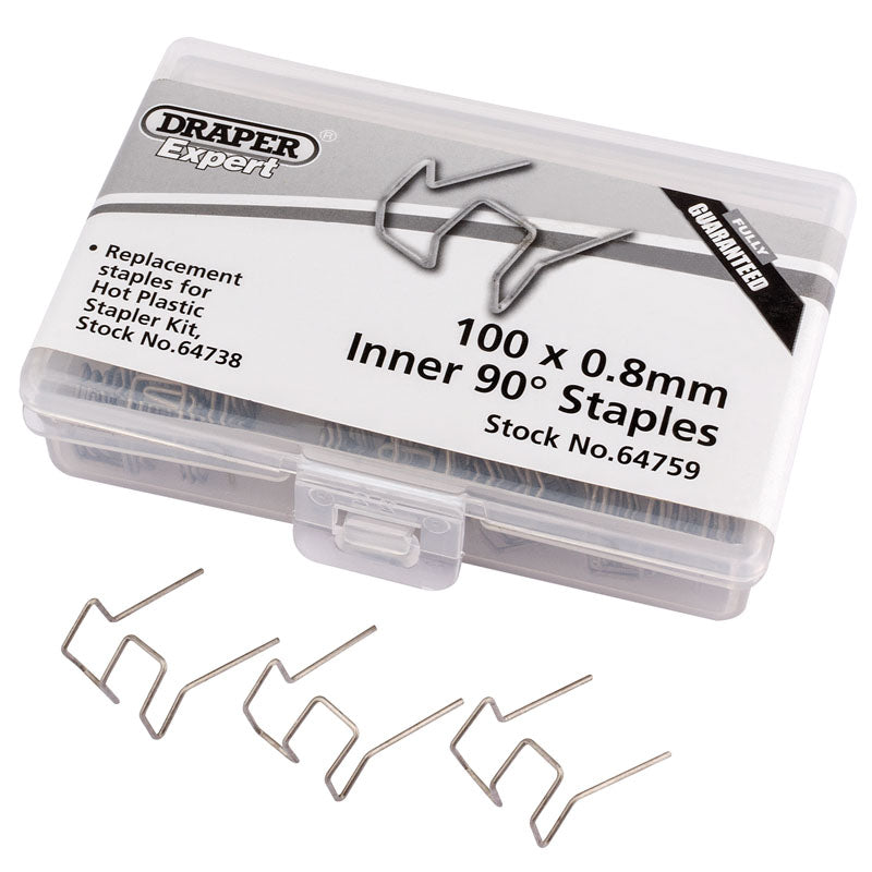 Draper 0.8MM Bent Castle Staples (50) DRA-64759