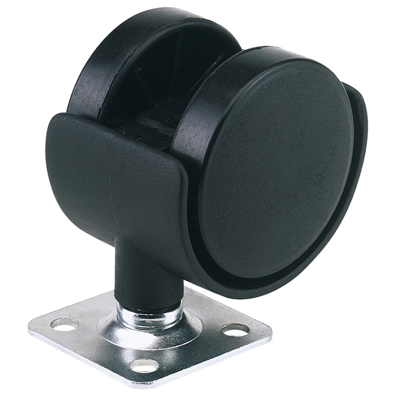Draper Twin Nylon Plate Castor, 40mm Diameter, S.W.L. 25kg DRA-65462