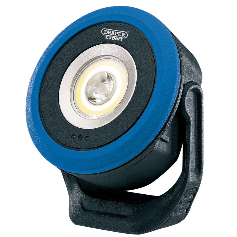 Draper COB/SMD LED Wireless/USB Rechargeable Mini Flood Light, 7W, 670 Lumens, USB-C Cable Supplied DRA-65688