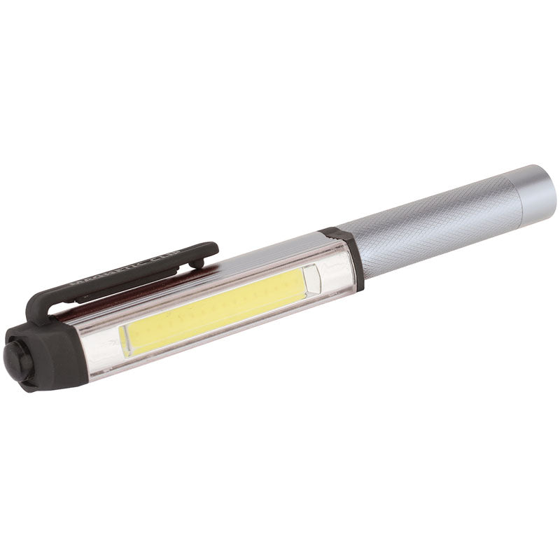 Draper COB LED Aluminium Pocket Torch (3W) (3 x AAA Batteries) DRA-66009