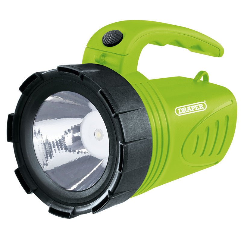 Draper 3W Rechargeable Spotlight (Green) DRA-66012