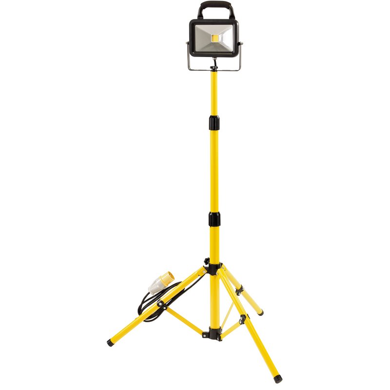 Draper 110V COB LED Worklight with Tripod, 20W, 1,300 Lumens DRA-66051