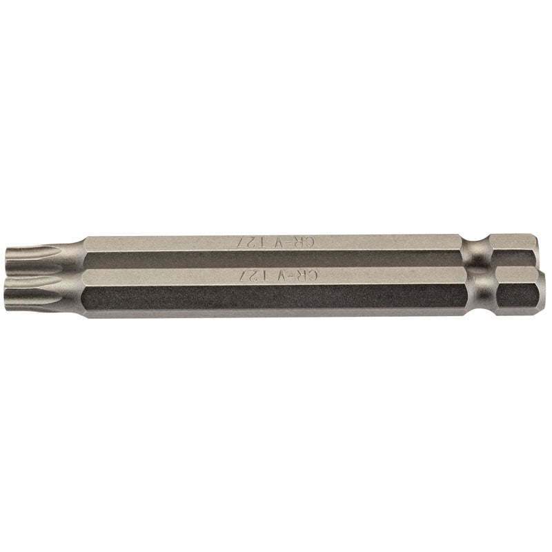 Draper TX-STAR® ; Insert Bit, 1/4" Hex, 75mm Long, T27 (Pack of 2) DRA-66851