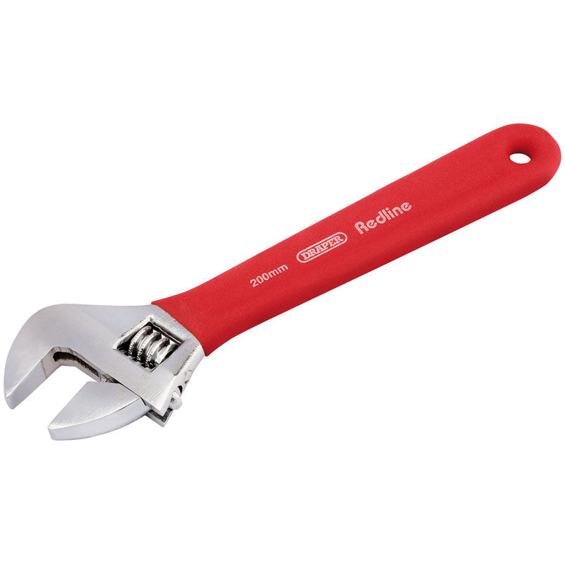 Draper Soft Grip Adjustable Wrench, 200mm, 25mm Capacity DRA-67590