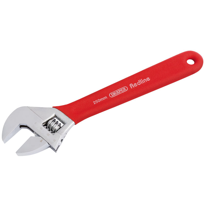 Draper Soft Grip Adjustable Wrench, 250mm, 30mm Capacity DRA-67632