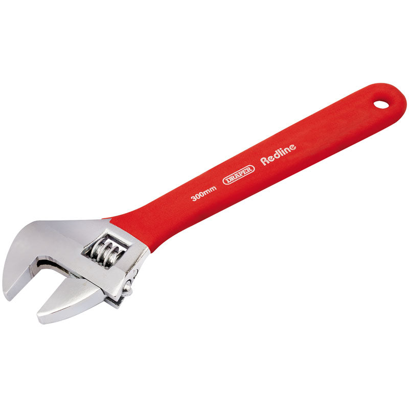 Draper Soft Grip Adjustable Wrench, 300mm, 37mm Capacity DRA-67633
