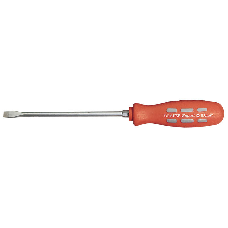 Draper Plain Slot Flared Tip Mechanic's Screwdriver, 150 x 6mm (Sold Loose) DRA-67845